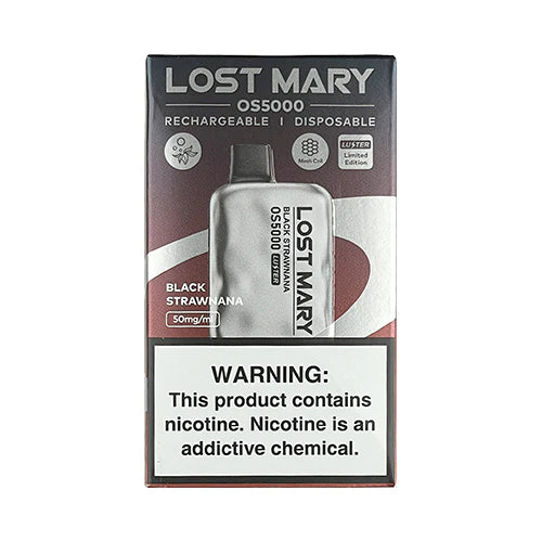 Lost Mary OS5000 Black Strawnana